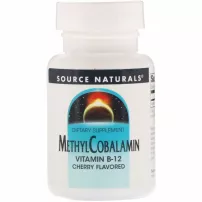 Source Naturals MethylCobalamin Vitamin B12 5mg Cherry Flavored ������� �12 (��������������), ���� �����