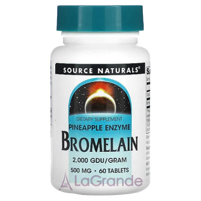 Source Naturals Bromelain 500mg    