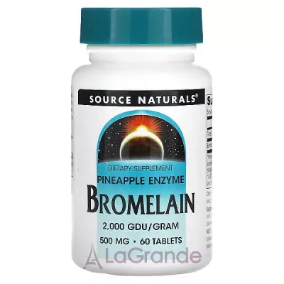Source Naturals Bromelain 500mg    