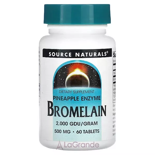 Source Naturals Bromelain 500mg ���������� ������� ������� 