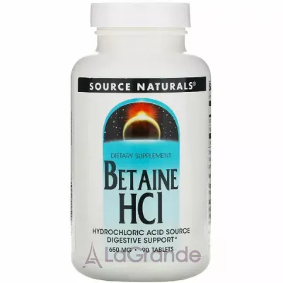 Source Naturals Betaine HCI 650mg ĳ  
