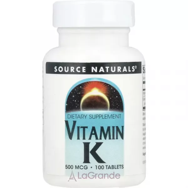 Source Naturals Vitamin K 500 mcg ����������� ������� 