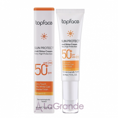 TopFace Sun Protect Anti Shine Cream SPF50+     SPF50+