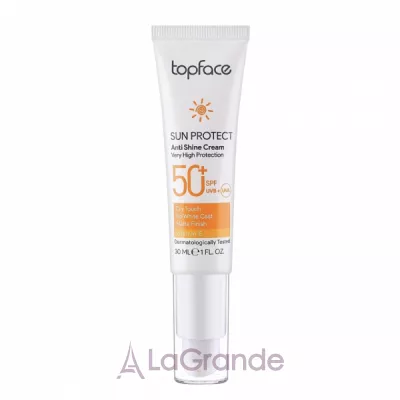 TopFace Sun Protect Anti Shine Cream SPF50+     SPF50+