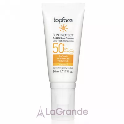 TopFace Sun Protect Anti Shine Cream SPF50+     SPF50+
