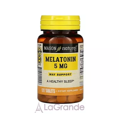 Mason Natural Melatonin 5 mg   