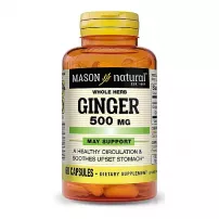 Mason Natural Ginger 500 mg ĳ������ ������� "����", 500 ��