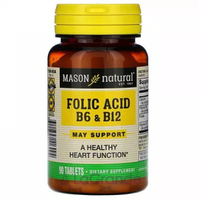 Mason Natural Folic Acid B-6 & B-12 ĳ  