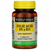 Mason Natural Folic Acid B-6 & B-12 ĳ������ ������� "��볺�� �������, ����� �-6 �� �-12"