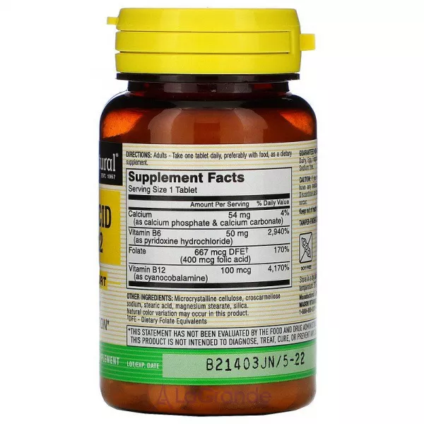 Mason Natural Folic Acid B-6 & B-12 ����������� ������� 