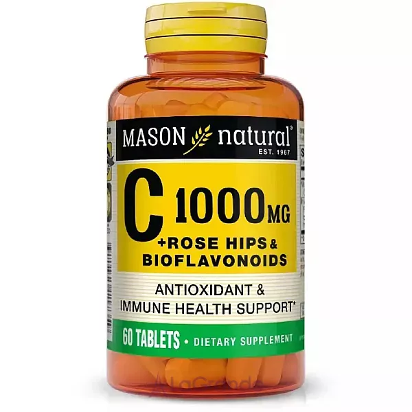 Mason Natural Vitamin C With Rose Hips and Bioflavonoids 1000 mg ĳ������ ������� 