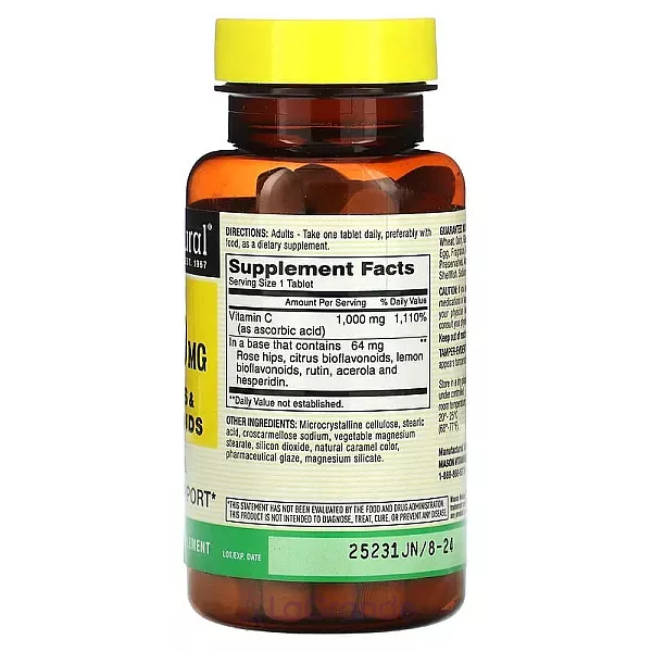Mason Natural Vitamin C With Rose Hips and Bioflavonoids 1000 mg ĳ������ ������� 