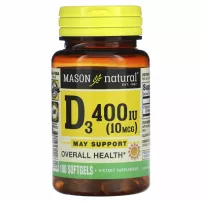 Mason Natural Vitamin D3 400 IU (10 mcg) ĳ������ ������� "³���� D3", 400 �� (10 ���)