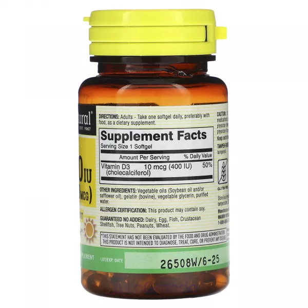 Mason Natural Vitamin D3 400 IU (10 mcg) ����������� ������� 