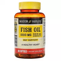 Mason Natural Fish Oil Omega-3 ĳ������ ������� "���'���� ��� � �����-3", 1000 ��/300 ��