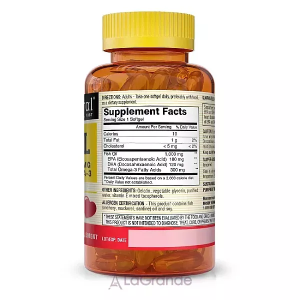 Mason Natural Fish Oil Omega-3 ����������� ������� 