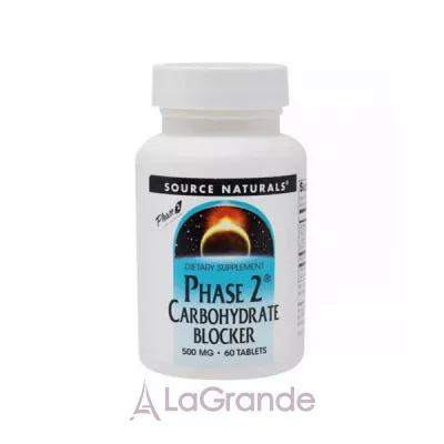 Source Naturals Phase 2 Carbohydrate Blocker 500mg ĳ    