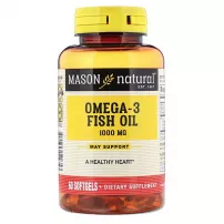 Mason Natural Omega-3 Fish Oil 1000 mg ĳ������ ������� "���'���� ��� � �����-3", 1000 ��
