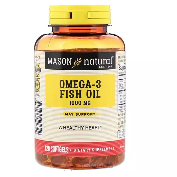 Mason Natural Omega-3 Fish Oil 1000 mg ����������� ������� 