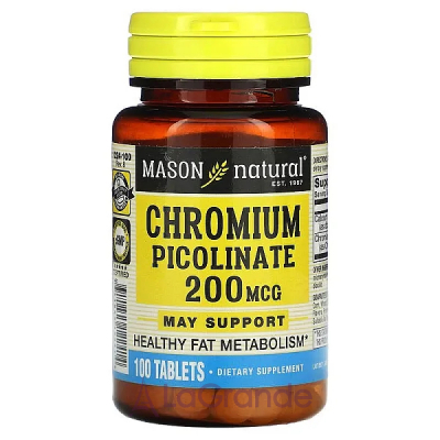 Mason Natural Chromium Picolinate 200 mcg ĳ  