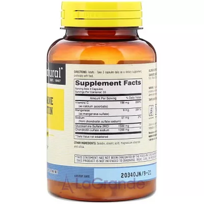 Mason Natural Glucosamine Chondroitin 1500 mg/1200 mg ĳ    '  