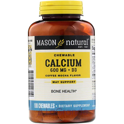 Mason Natural Chewable Calcium + D3 ĳ  
