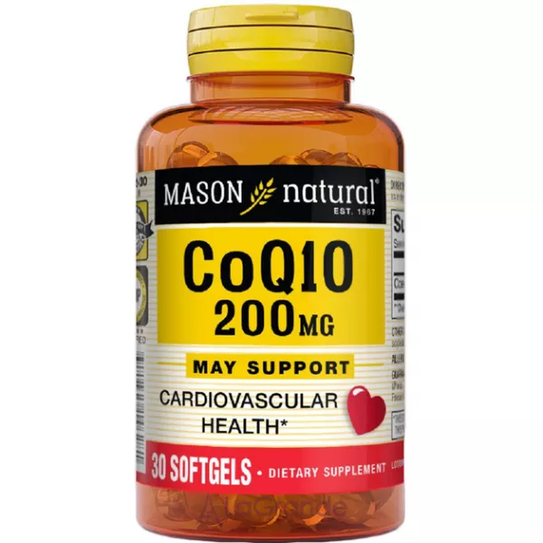 Mason Natural Co Q10 200 mg ����������� ������� 