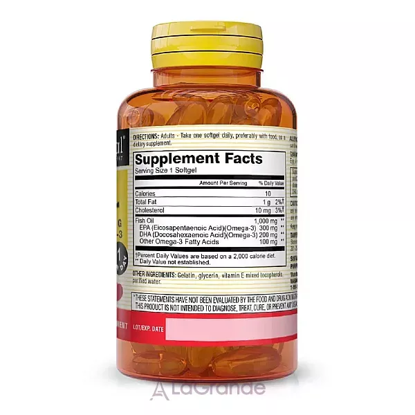 Mason Natural Fish Oil Omega-3 1000 mg/600 mg ����������� ������� 