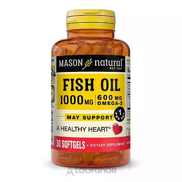 Mason Natural Fish Oil Omega-3 1000 mg/600 mg ����������� ������� 