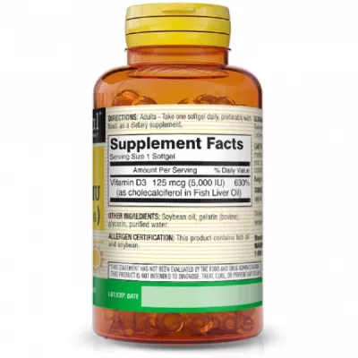 Mason Natural Vitamin D3 5000 IU ĳ  