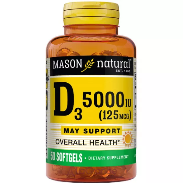 Mason Natural Vitamin D3 5000 IU ����������� ������� 