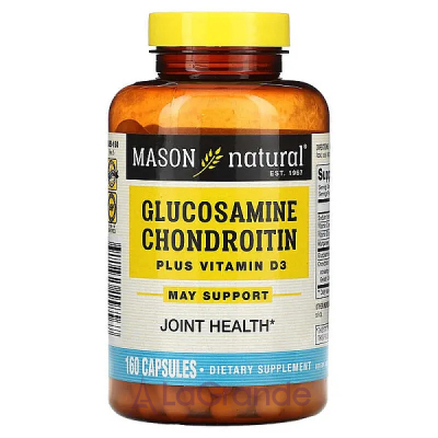 Mason Natural Glucosamine Chondroitin plus Vitamin D3 ĳ    '  
