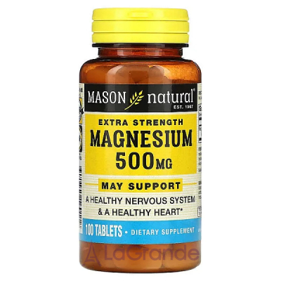 Mason Natural Magnesium Extra Strenght 500 mg ĳ  