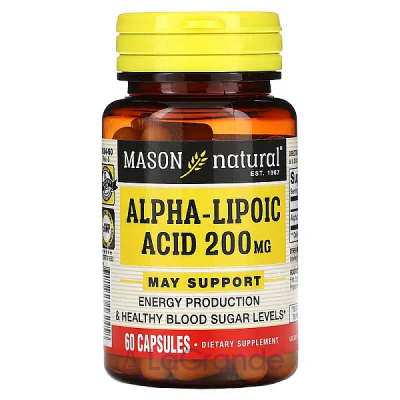 Mason Natural Alpha Lipoic Acid 200 mg ĳ  