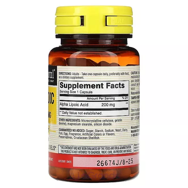 Mason Natural Alpha Lipoic Acid 200 mg ����������� ������� 