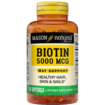Mason Natural Biotin 5000 mcg ĳ   ' ,    