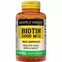 Mason Natural Biotin 5000 mcg ĳ������ ������� ��� ������'� �������, ���� �� ����� "������", 5000 ���