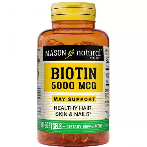 Mason Natural Biotin 5000 mcg ����������� ������� ��� �������� �����, ���� � ������ 