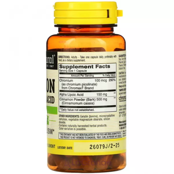 Mason Natural Cinnamon Alpha Lipoic Acid ĳ������ ������� 