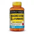 Mason Natural Magnesium & Vitamin D3 With Turmeric   