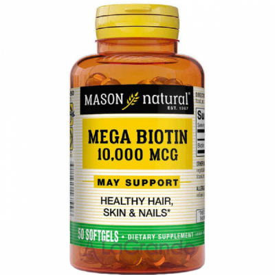 Mason Natural Mega Biotin 10000 mcg ĳ   ' ,    