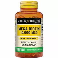 Mason Natural Mega Biotin 10000 mcg ĳ������ ������� ��� ������'� �������, ���� �� ����� "���� ������", 10000 ���