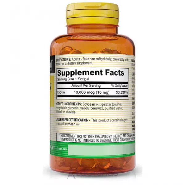 Mason Natural Mega Biotin 10000 mcg ����������� ������� ��� �������� �����, ���� � ������ 