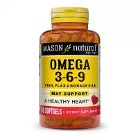 Mason Natural Omega 3-6-9 Fish, Flax & Borage Oils ĳ������ ������� "������� ����� 3-6-9", 1200 ��