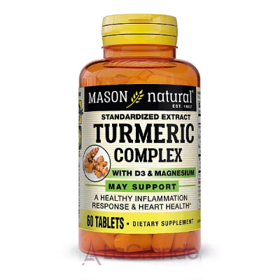 Mason Natural Turmeric Complex With Vitamin D3 & Magnesium  