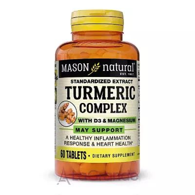 Mason Natural Turmeric Complex With Vitamin D3 & Magnesium  