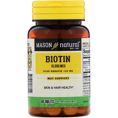 Mason Natural Biotin plus Keratin ĳ  