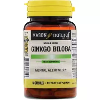 Mason Natural Ginkgo Biloba ĳ������ ������� "ó���� �����", 125 ��