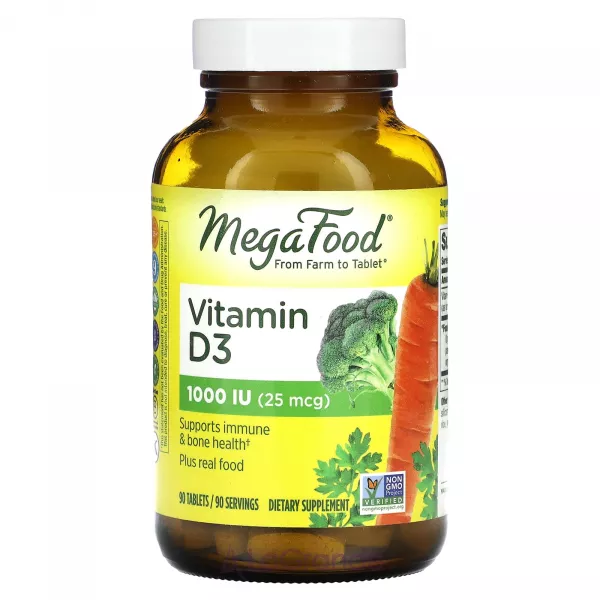 MegaFood Vitamin D3 1000 IU ĳ������ ������� 