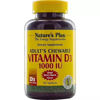 Natures Plus Vitamin D3 1000 IU ĳ  